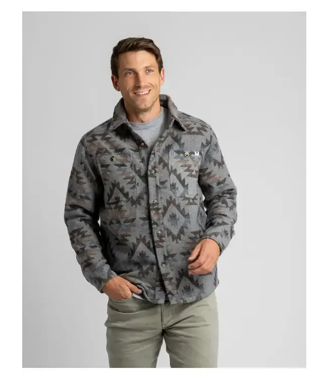 Men's Shay Faux Wool Button Down Jacket