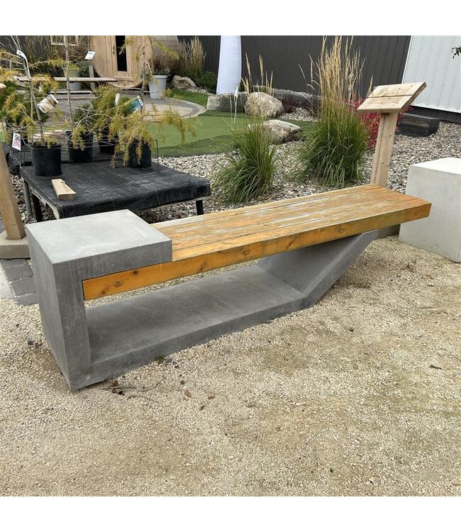Barkman One40Two Bench - Golden Cedar Stained Cedar Planks