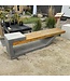 Barkman One40Two Bench - Golden Cedar Stained Cedar Planks