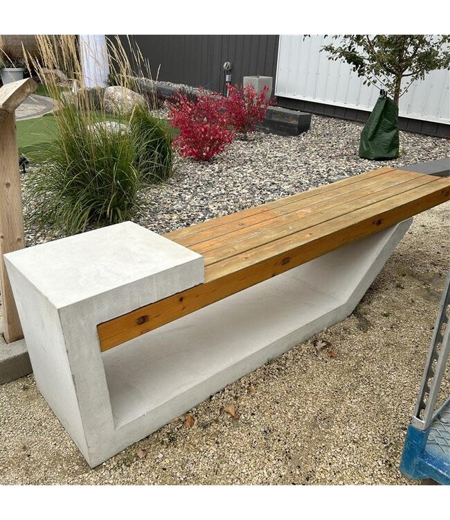 Barkman One40Two Bench - Golden Cedar Stained Cedar Planks