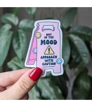 Moonlit Creations Not in the Mood Vinyl Sticker