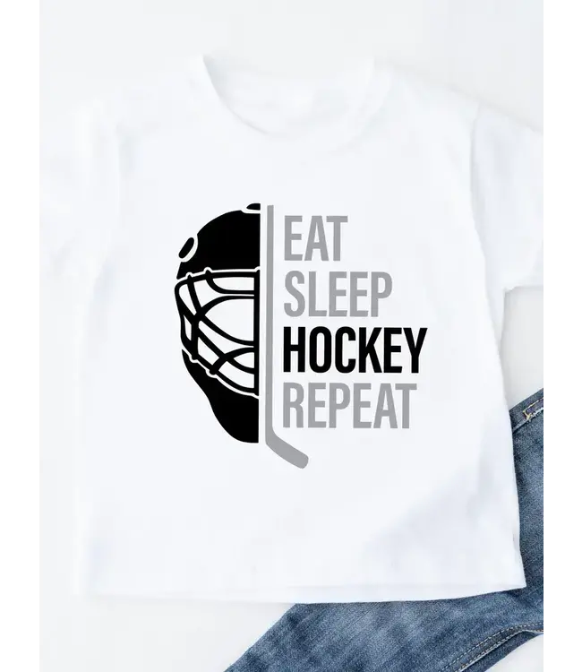 Eat, Sleep, Hockey, Repet T-Shirt