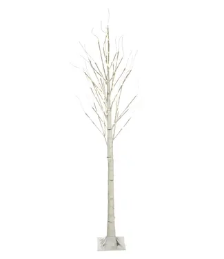 Hi-Line Gift Ltd. Birch Tree on Metal Base 83in.