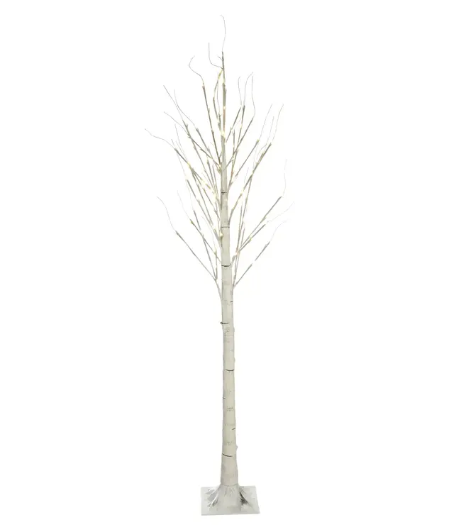 Birch Tree on Metal Base 83in.