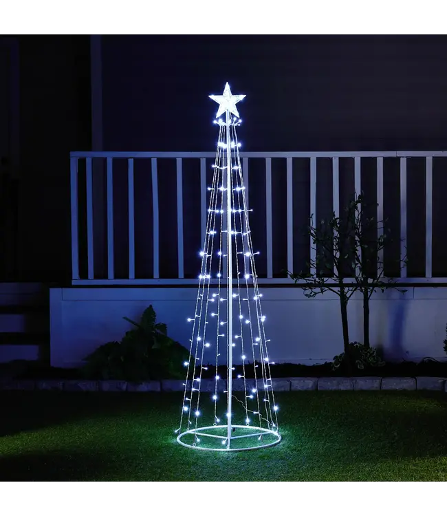 Multi-Function Timed LED Tree w/ Star 65in.