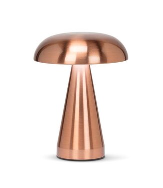 Abbott Collection Metallic Mushroom LED Table Light Rose Gold
