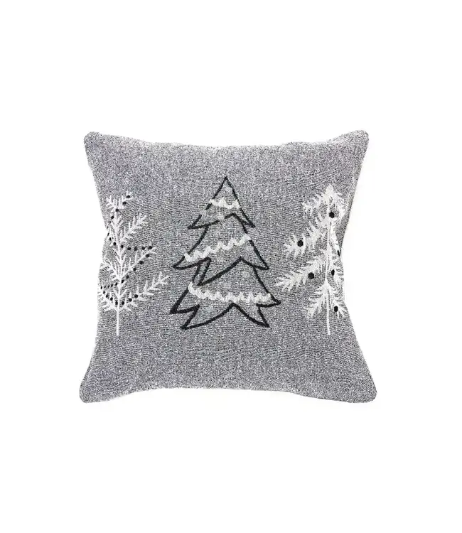 Tapestry Cushion Gray Trees 18 X 18