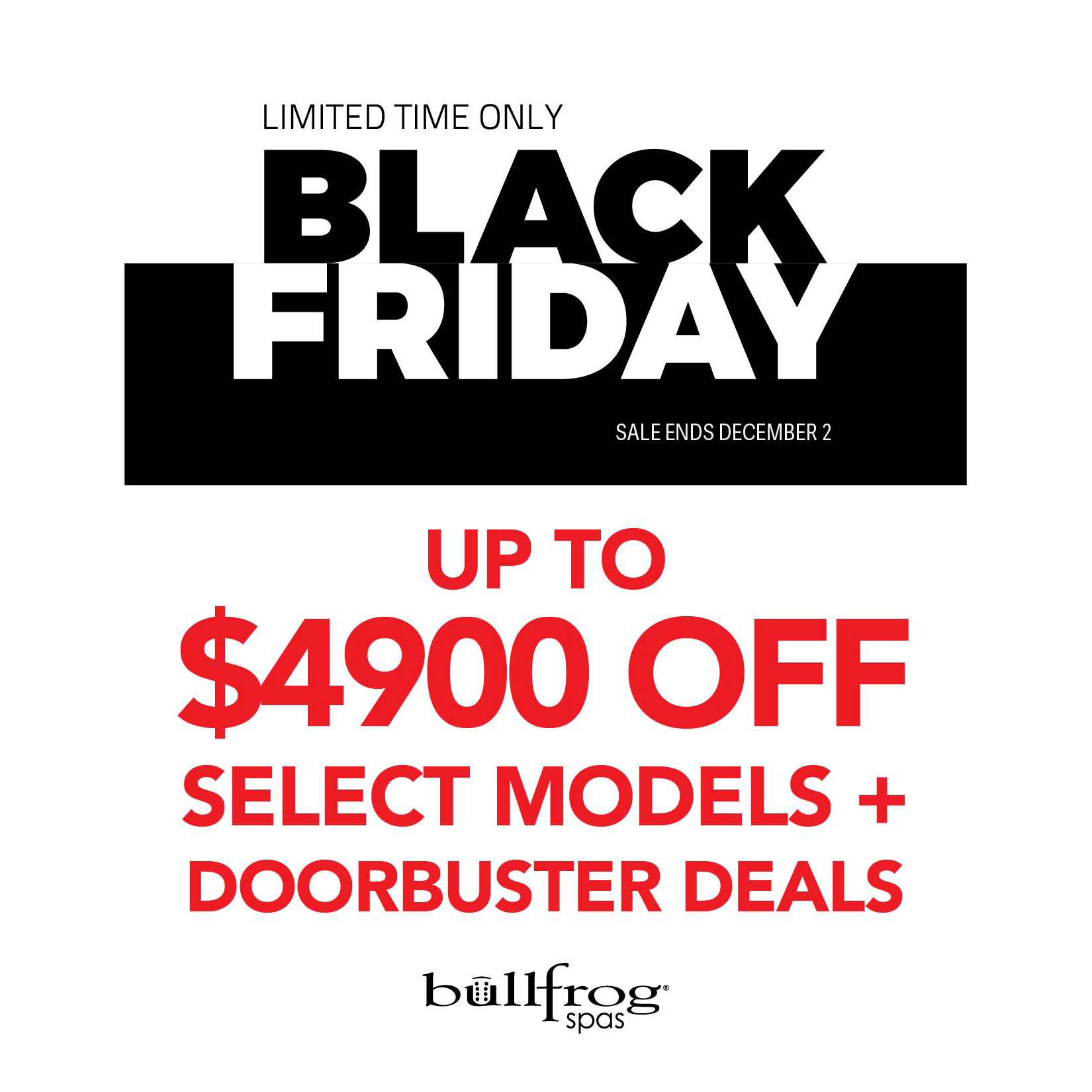Black Friday Hot Tub Sale