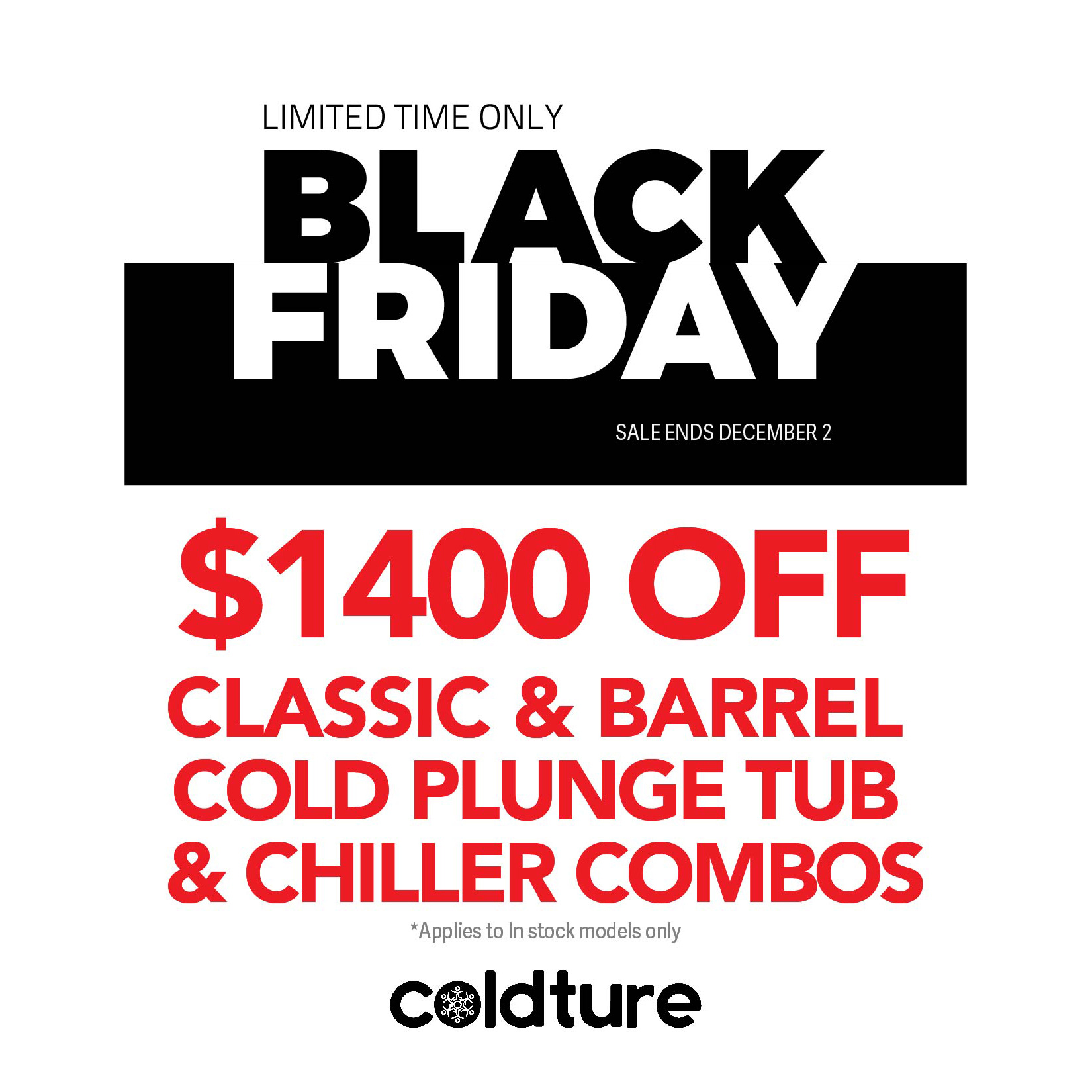 Black Friday Cold Plunge Sale