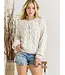 Multi Color Cable Knit Sweater