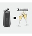 BruMate Champagne Flute  Glitter White