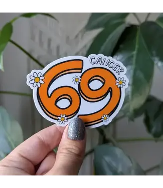 Moonlit Creations Cancer Zodiac Sign Vinyl Sticker