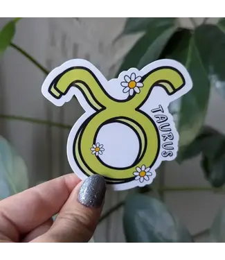 Moonlit Creations Taurus Zodiac Sign Vinyl Sticker