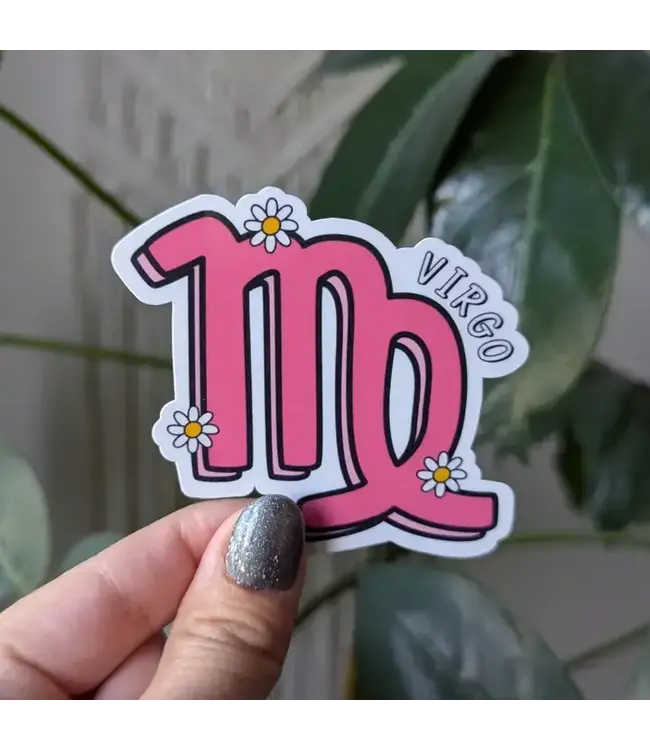 Virgo Zodiac Sign Vinyl Sticker