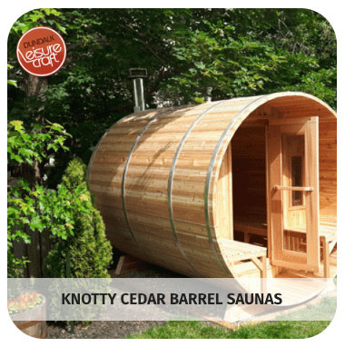 Knotty Cedar Barrel Saunas