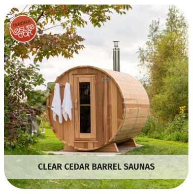 Clear Cedar Barrel Saunas