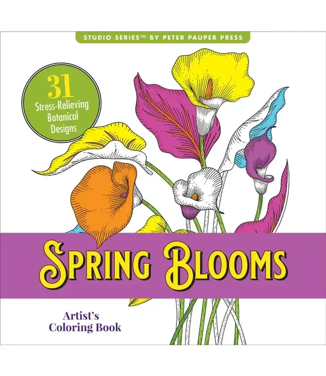 Spring Blooms Artist's Coloring Book