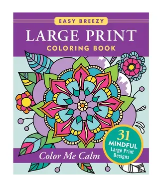 Peter Pauper Press Large Print Coloring Book - Color Me Calm