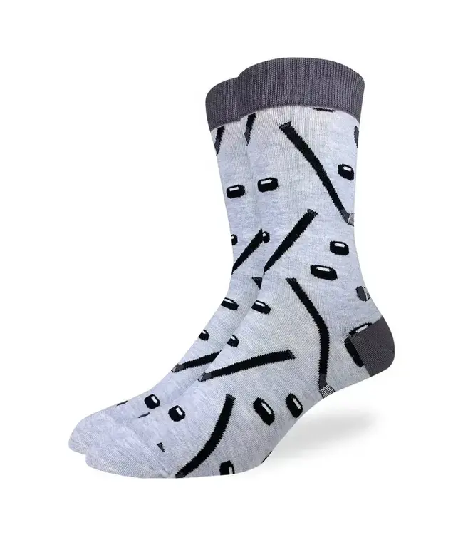 Men's Hockey Sticks and Pucks Socks