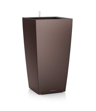Lechuza Self Watering Planters LECHUZA Cubico Premium 22 - Espresso