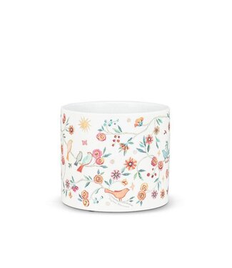 Abbott Collection Small Tapestry Birds Planter