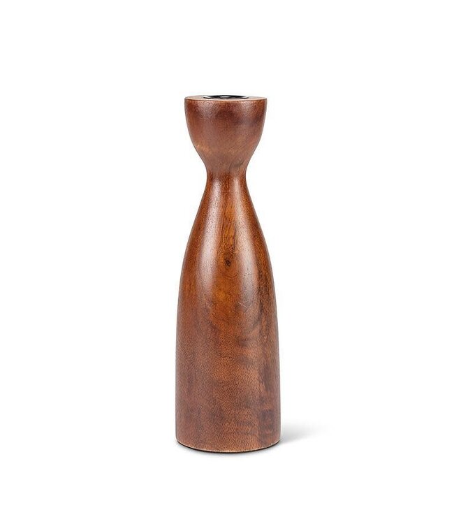 Large Curvy Taper Holder Walnut
