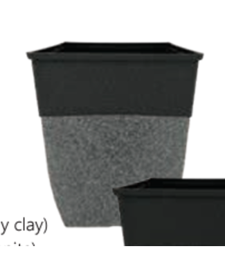 13" Hendrix Short Square Black/Grey Clay