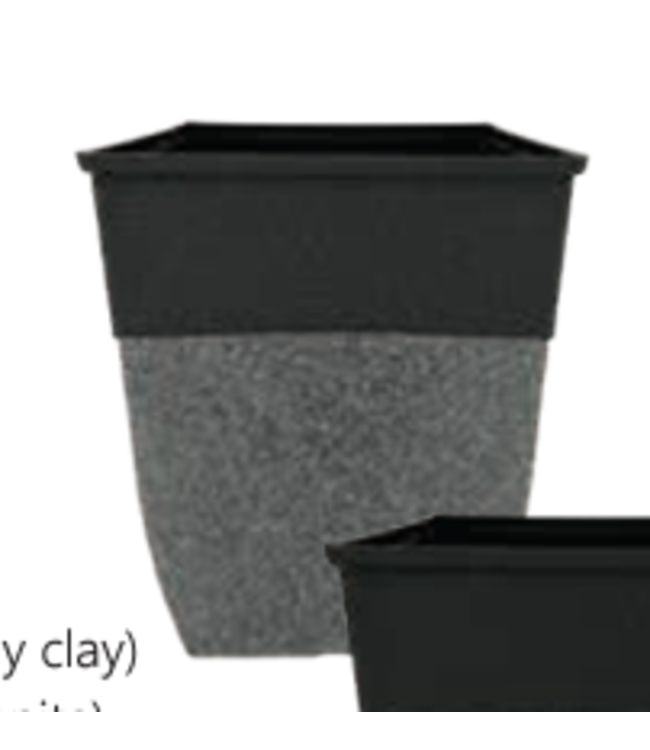 13" Hendrix Short Square Black/Grey Clay