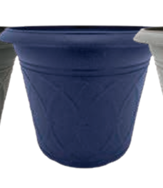 18" Durham Round Planter Midnight Blue Granite