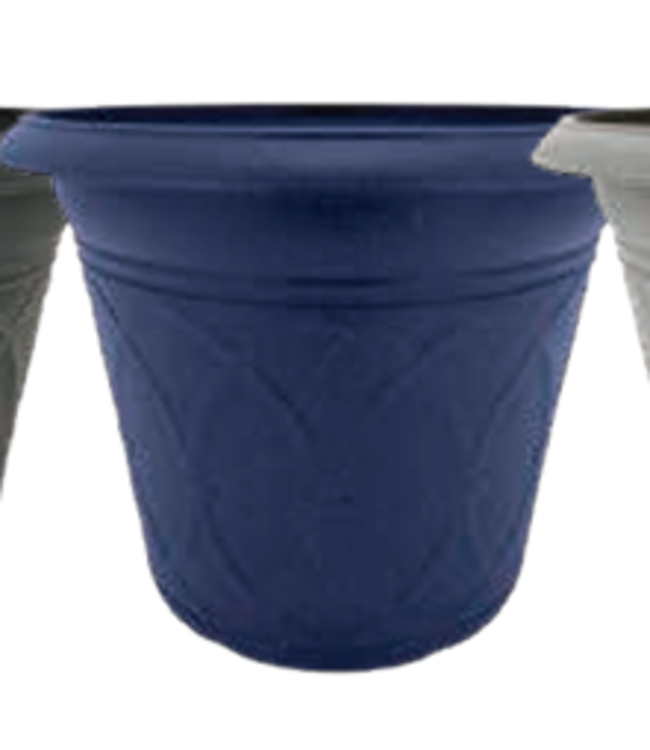 18" Durham Round Planter Midnight Blue Granite