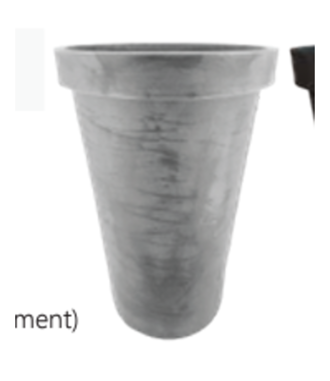 21.5" Rose Planter Burnt Cement