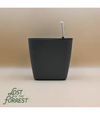 Lost in the Forrest Litf Self-Watering Pot 5.5" Dark Grey
