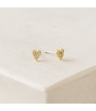 Lover's Tempo Flutter Stud Earrings - Gold