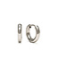Tube 10 mm Huggie Earrings - Silver