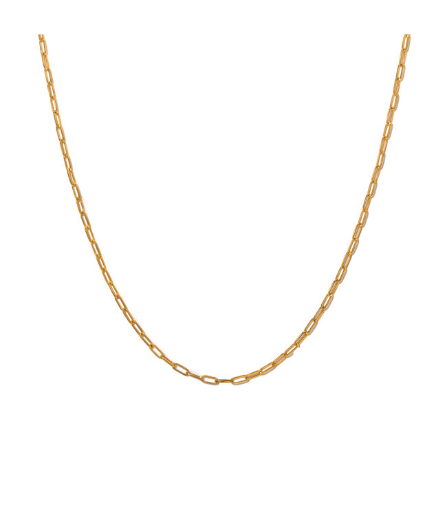 Paperclip Necklace - Gold