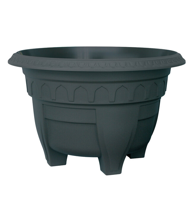 AZURA 15-1/4" Round Patio Planter Black