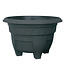 AZURA 15-1/4" Round Patio Planter Black