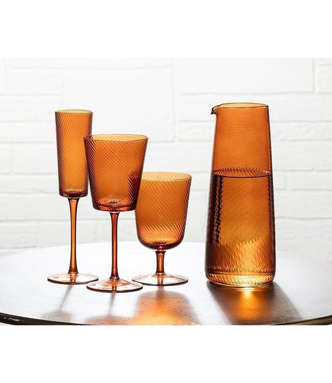 Optic Swirl Wine Glass