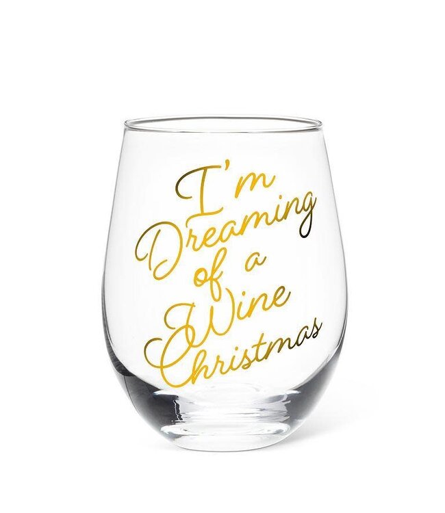 Wine Christmas Stemless Wine Glass