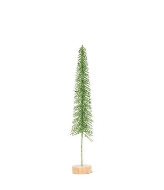 Abbott Collection Skinny Glitter Brush Tree - Green