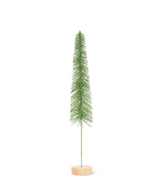 Abbott Collection Medium Skinny Glitter Brush Tree - Green