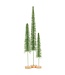 Large Skinny Glitter Brush Tree - Green