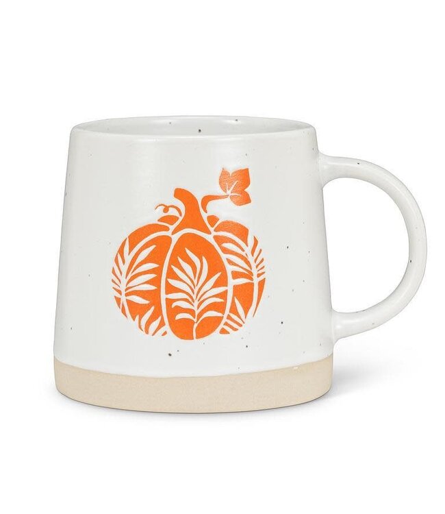 Wide Base Mug with Pumpkin