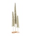 Large Skinny Glitter Brush Treen - Sage