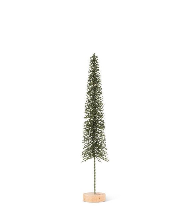 Skinny Glitter Brush Tree - Pine