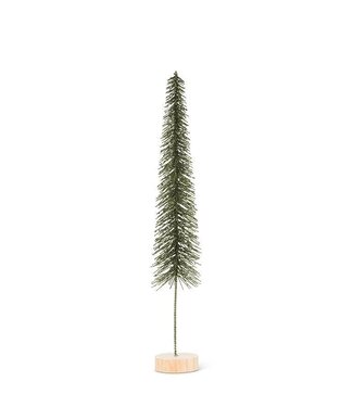 Abbott Collection Medium Skinny Glitter Brush Tree - Pine