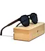 Walnut Panto Sunglasses Tortoise Frame Black Polarized Lens