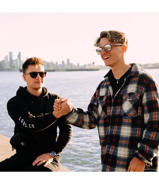 Walnut Sunglasses Transparent Frame Silver Mirrored Lenses