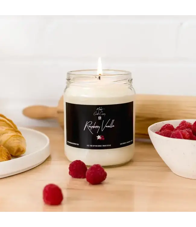 Raspberry Vanilla Soy Candle