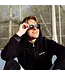 Walnut Sunglasses Transparent Frame Black Polarized Lenses